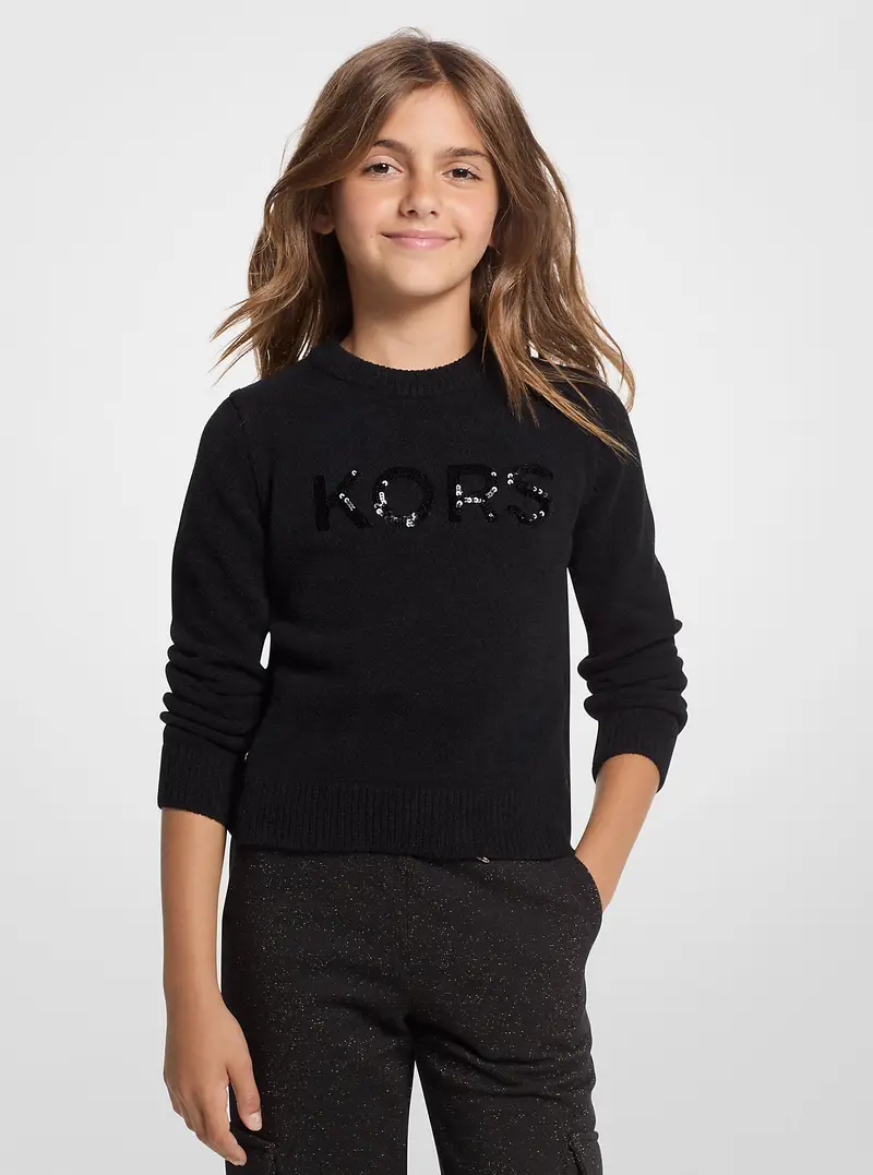 MK Pullover KORS con paillettes - Nero - Michael Kors