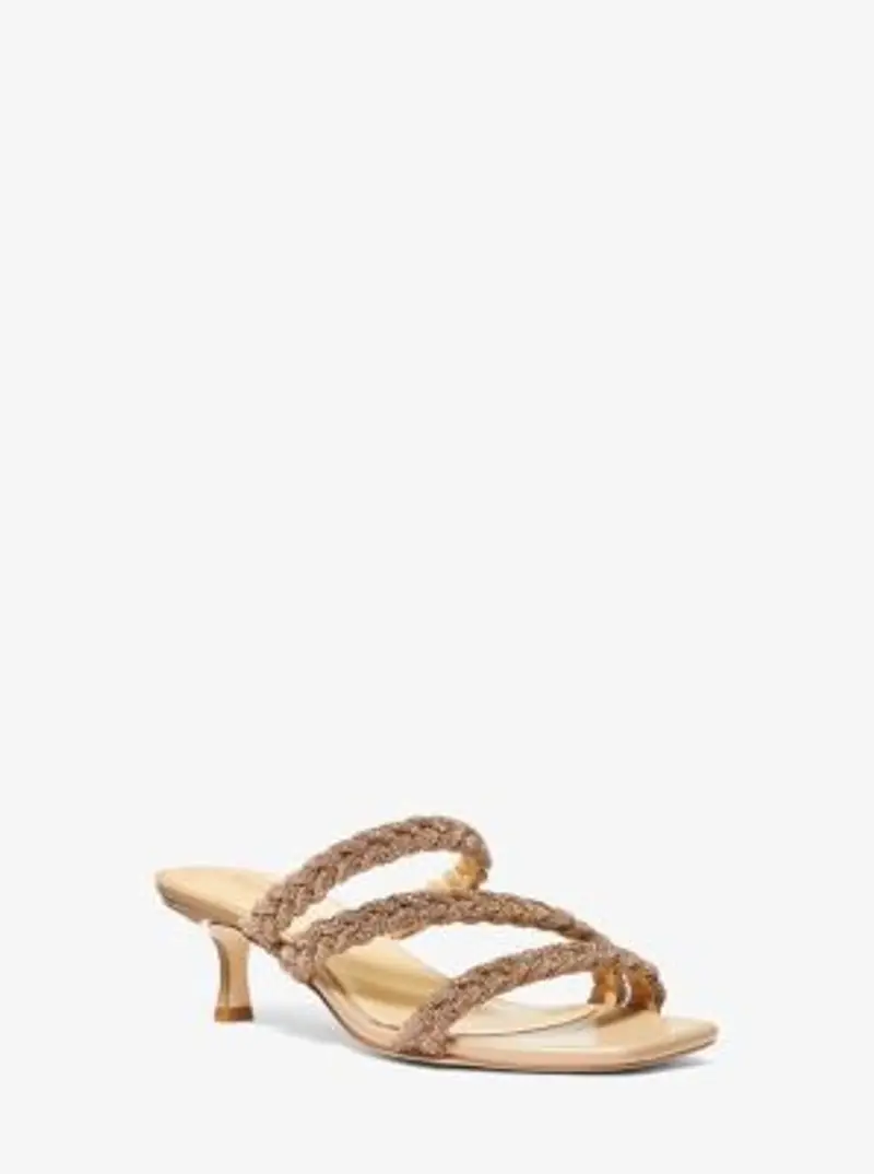 MK Sandalo Celia con mezzo tacco decorato - Marrone - Michael Kors miniatura 2