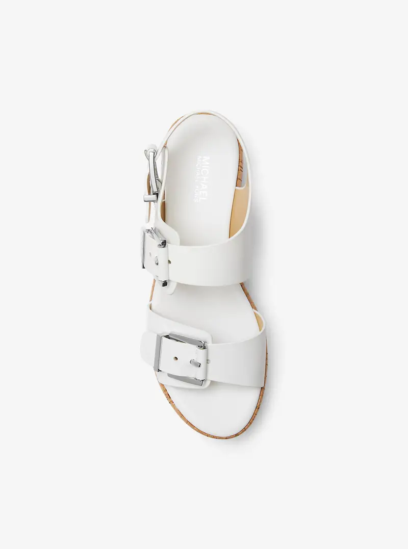 MK Sandalo flatform Colby in pelle - Bianco - Michael Kors miniatura 2