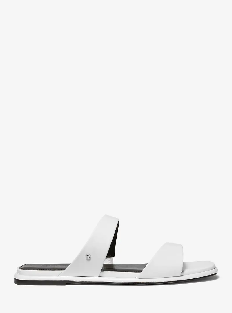 MK Sandalo Jaida in pelle - Bianco - Michael Kors miniatura 2