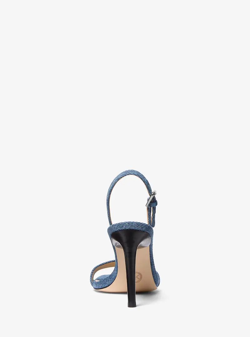 MK Sandalo Kasia in denim - Blu - Michael Kors miniatura 2