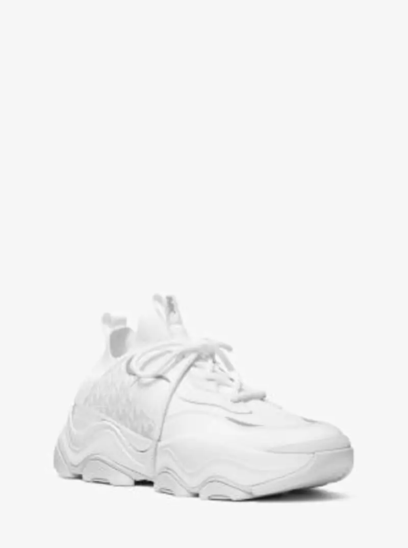 MK Sneaker Atlas in materiale misto - Bianco - Michael Kors miniatura 2