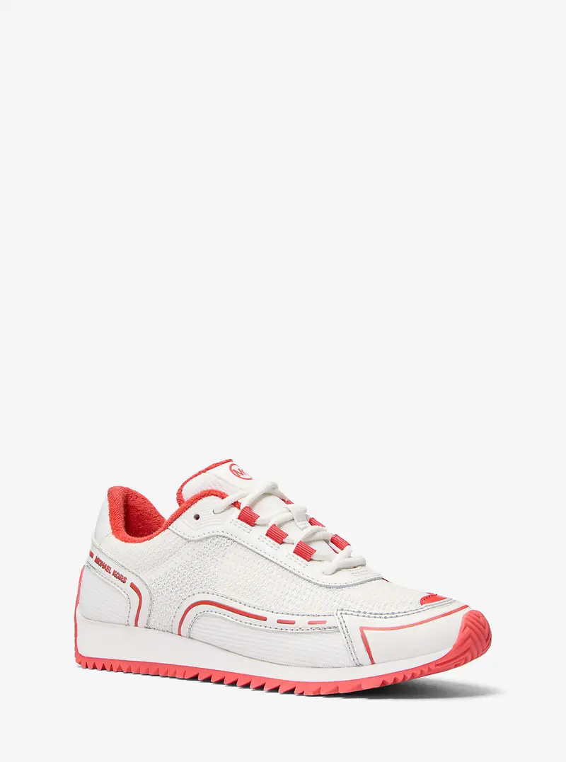 MK Sneaker Byrdie in mesh - Rosso - Michael Kors