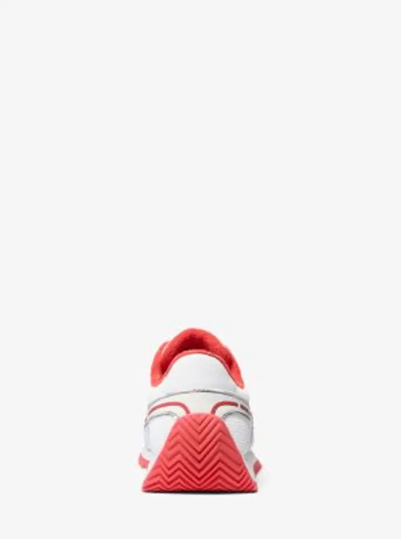 MK Sneaker Byrdie in mesh - Rosso - Michael Kors miniatura 2