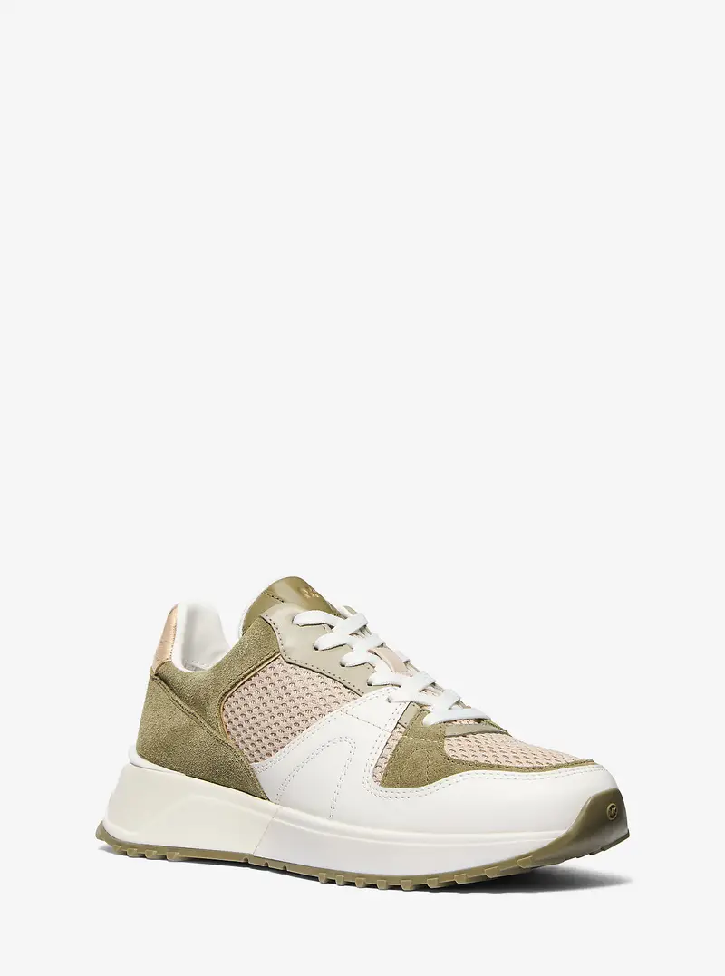 MK Sneaker Jaime in materiale misto - Verde - Michael Kors