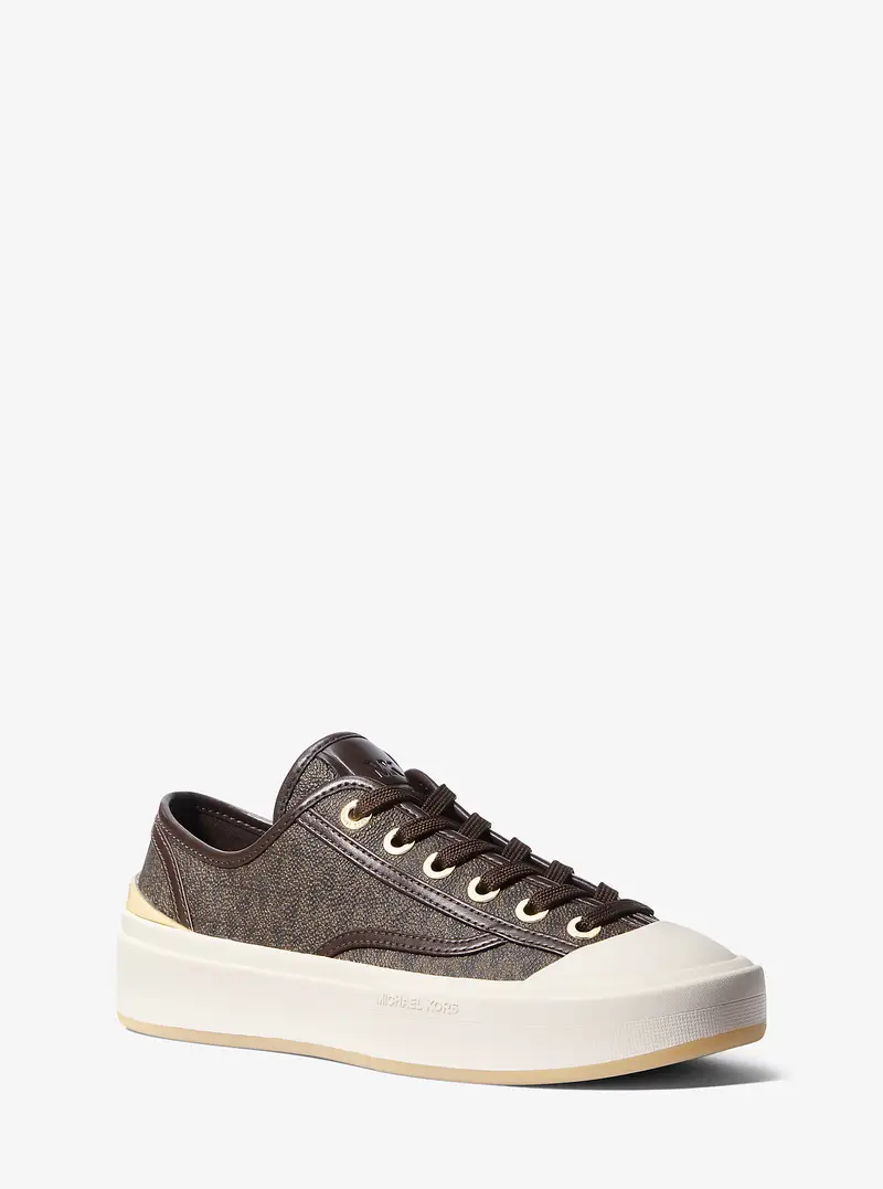 MK Sneaker Jude con logo - Marrone - Michael Kors