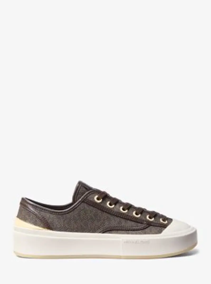 MK Sneaker Jude con logo - Marrone - Michael Kors miniatura 2
