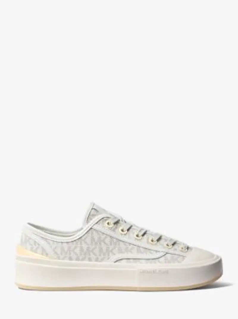 MK Sneaker Jude con logo - Naturale - Michael Kors miniatura 2