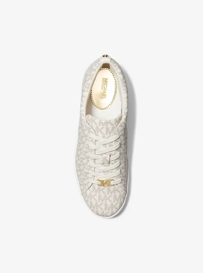 MK Sneaker Keaton con logo - Naturale - Michael Kors miniatura 3