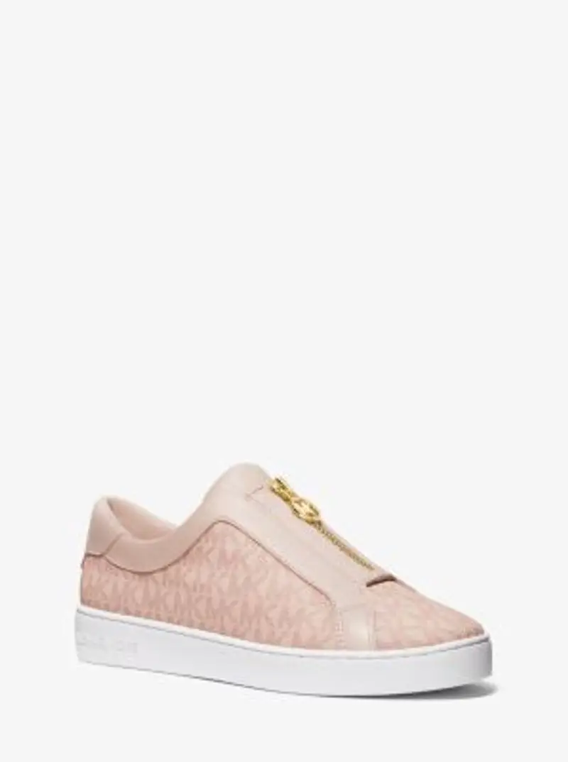 MK Sneaker Keaton con zip e logo - Rosa - Michael Kors miniatura 2
