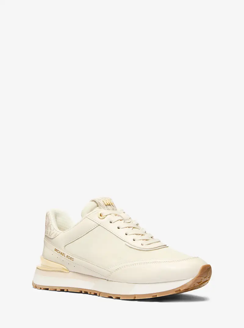 MK Sneaker Nova in pelle e nylon - Naturale - Michael Kors
