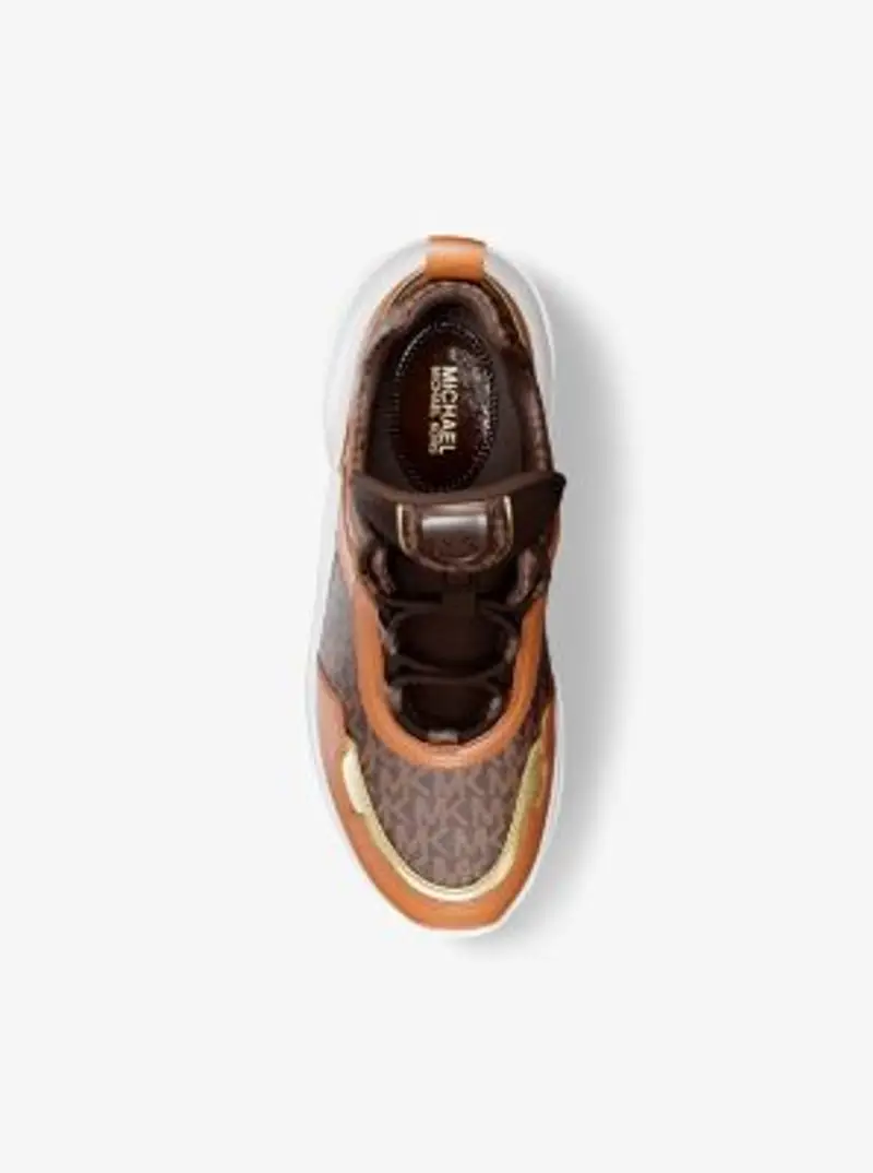 MK Sneaker Olympia con logo - Marrone - Michael Kors miniatura 2