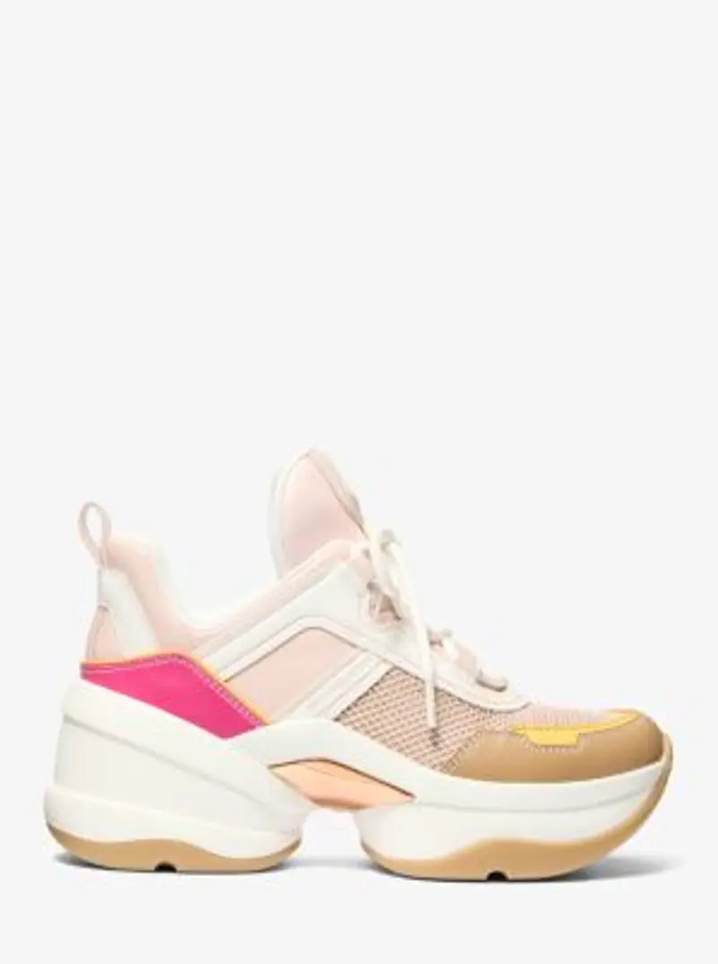 MK Sneaker Olympia in materiale misto - Naturale - Michael Kors miniatura 2