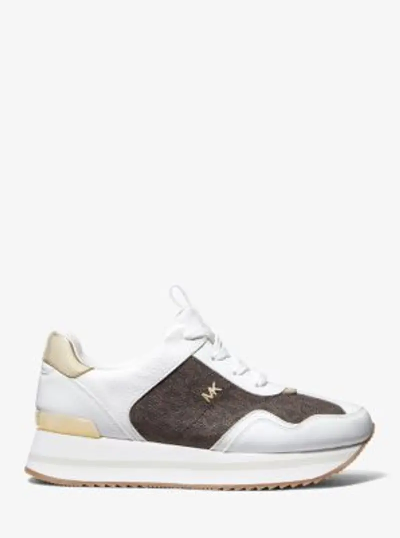 MK Sneaker Raina con logo Empire e plateau - Marrone - Michael Kors miniatura 2