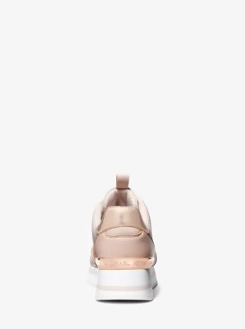 MK Sneaker Raina con logo Empire e plateau - Rosa - Michael Kors miniatura 2