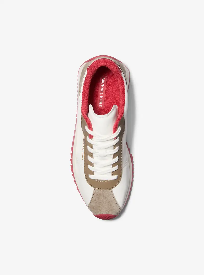 MK Sneaker Rhodes in materiale misto - Bianco - Michael Kors miniatura 2