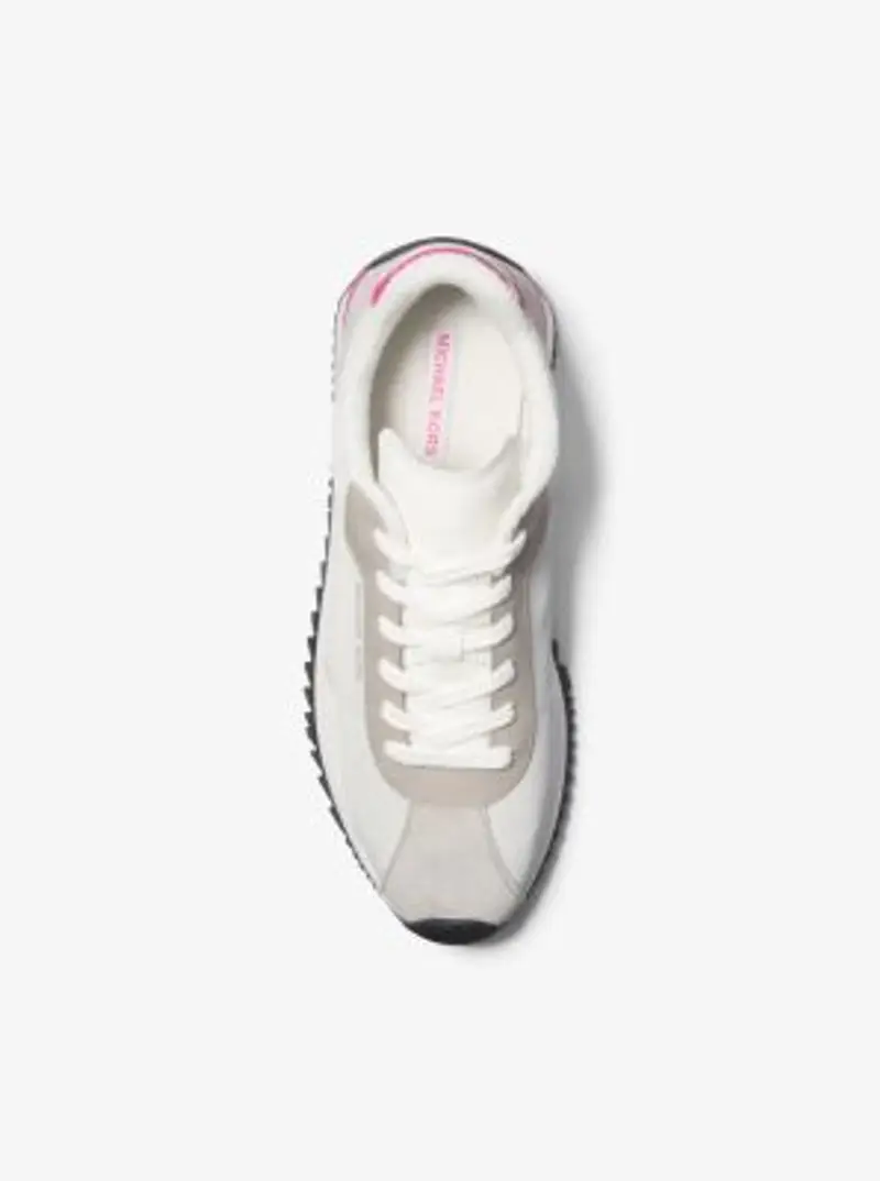 MK Sneaker Rhodes in materiale misto - Grigio - Michael Kors miniatura 2