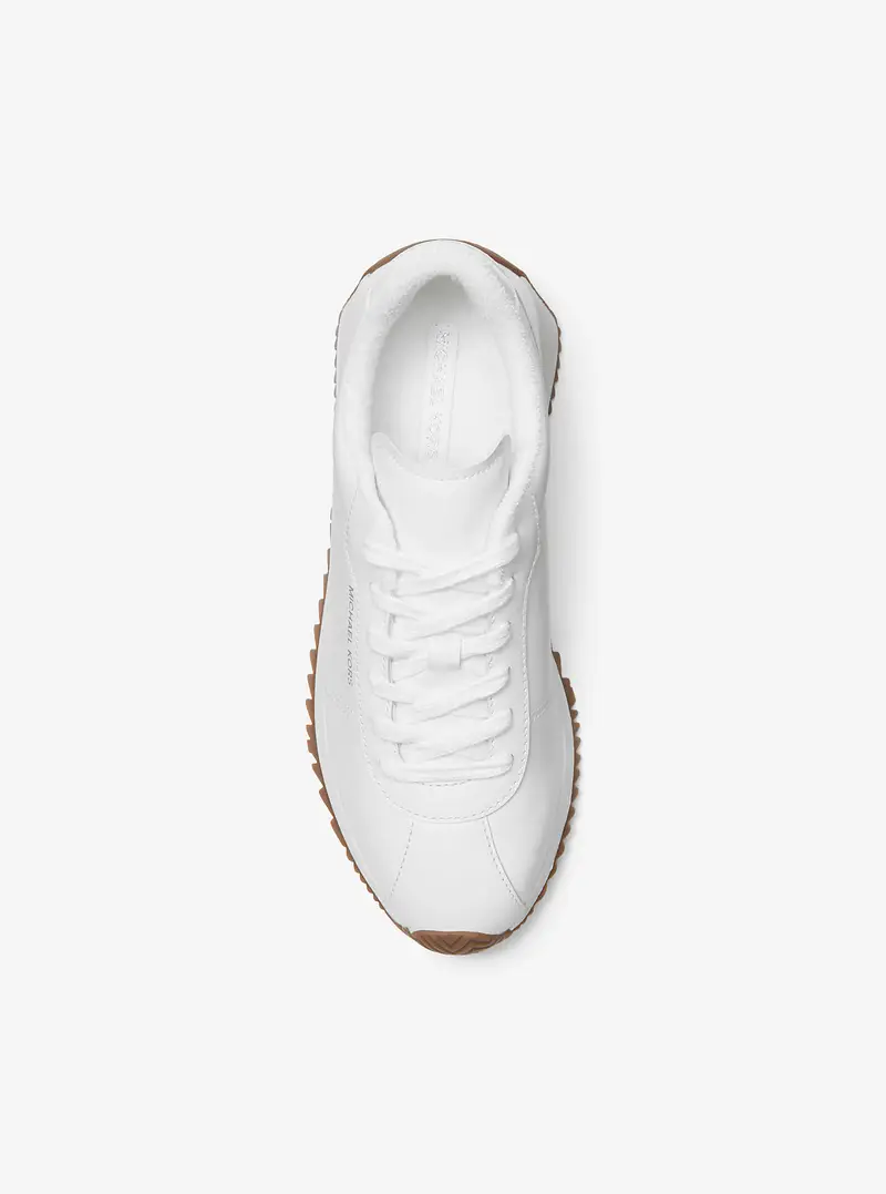 MK Sneaker Rhodes in pelle - Bianco - Michael Kors miniatura 3