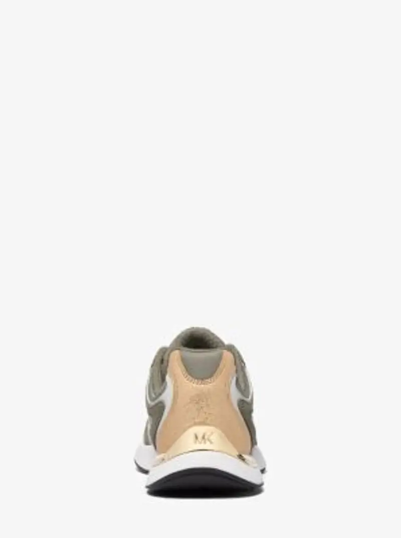 MK Sneaker Riley in materiale misto - Verde - Michael Kors miniatura 2