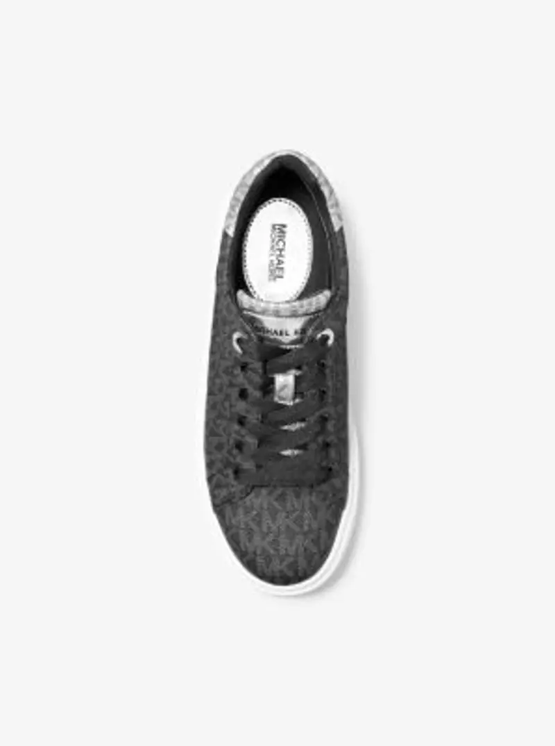 MK Sneaker Romey bicolore con plateau e logo metallizzato - Nero - Michael Kors miniatura 2