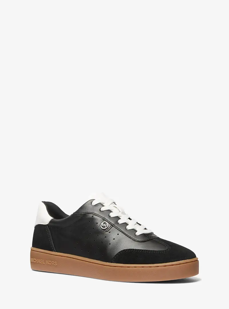 MK Sneaker Scotty in pelle - Nero - Michael Kors