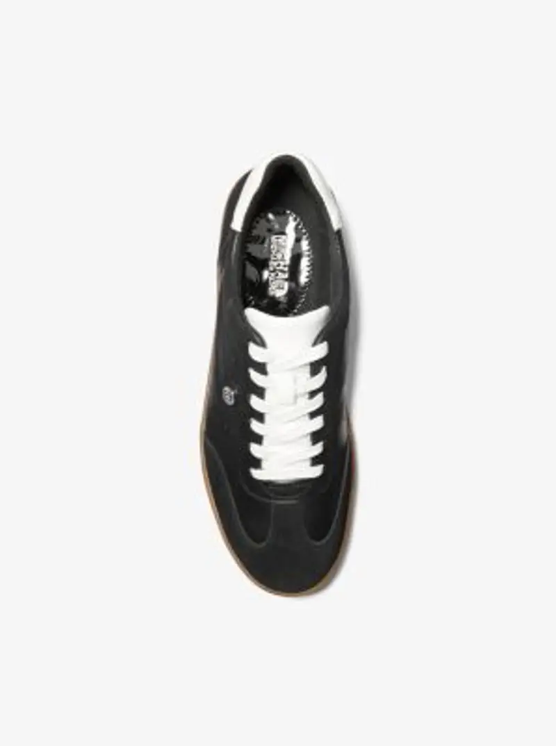 MK Sneaker Scotty in pelle - Nero - Michael Kors miniatura 3