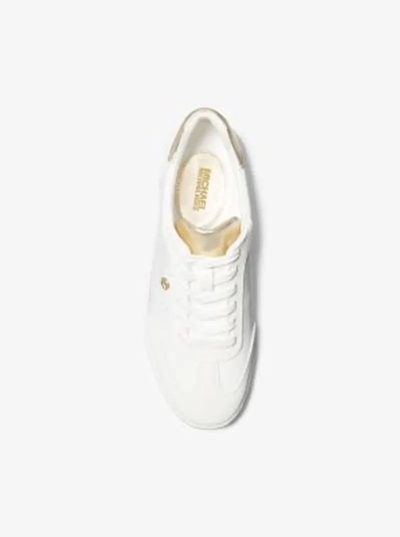 MK Sneaker Scotty in pelle - Oro - Michael Kors miniatura 3