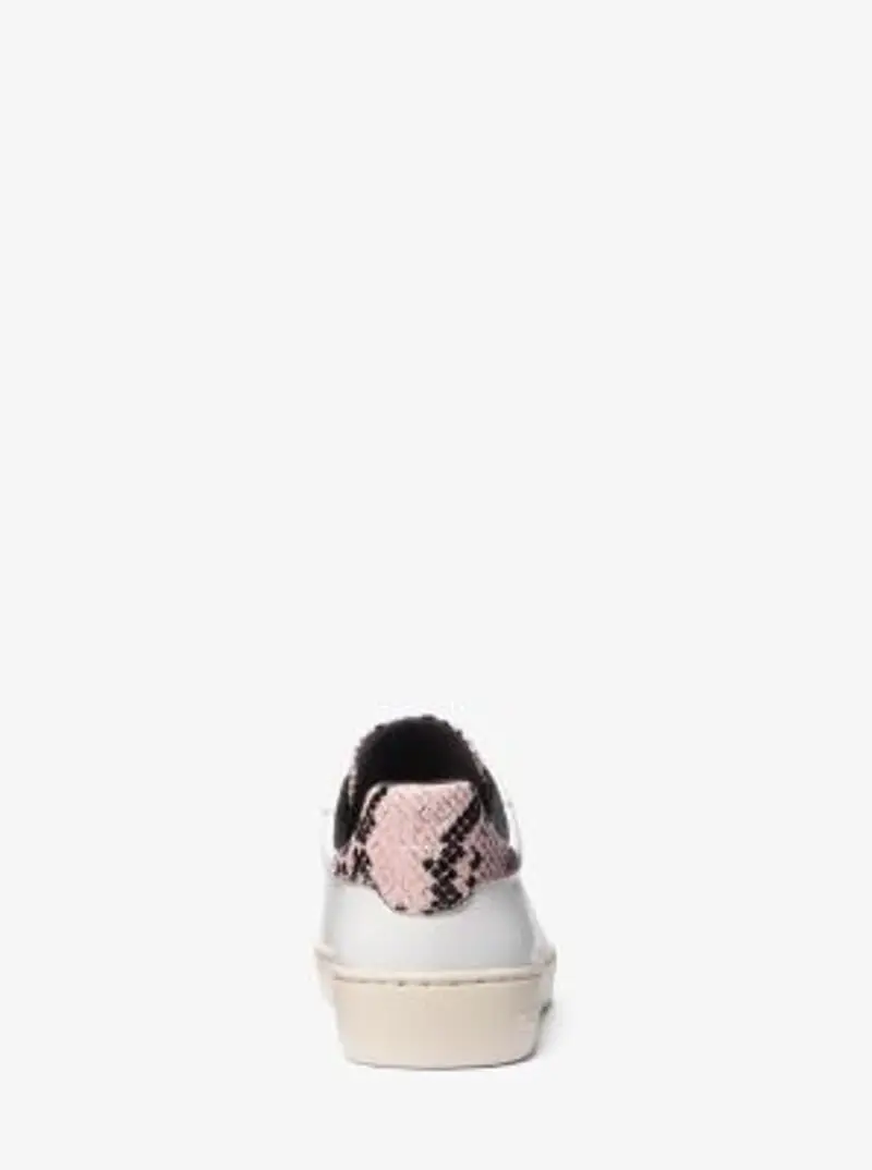 MK Sneaker Scotty in pelle stampa serpente - Rosa - Michael Kors miniatura 2