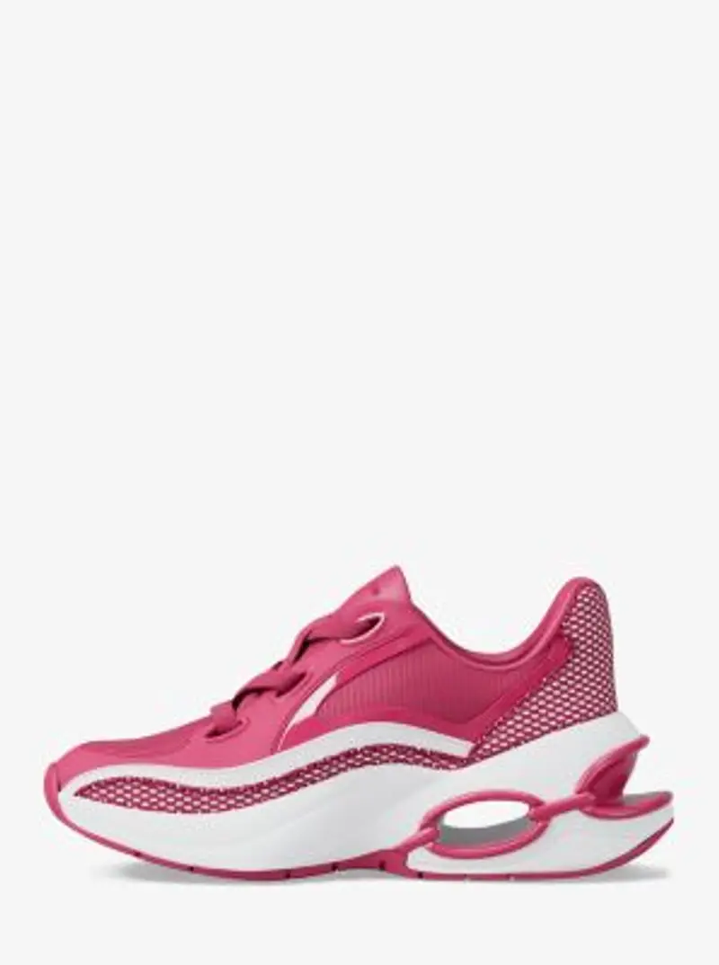 MK Sneaker Toni in materiale misto - Rosa - Michael Kors miniatura 3