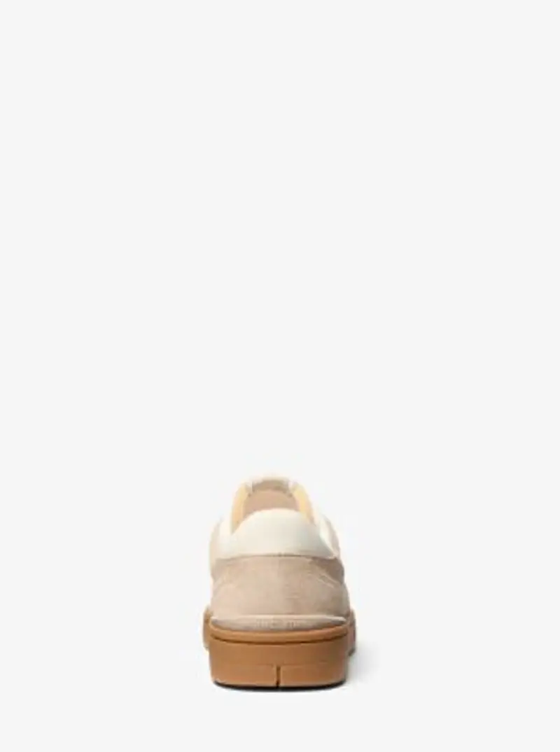 MK Sneaker Wilton in pelle scamosciata - Naturale - Michael Kors miniatura 2