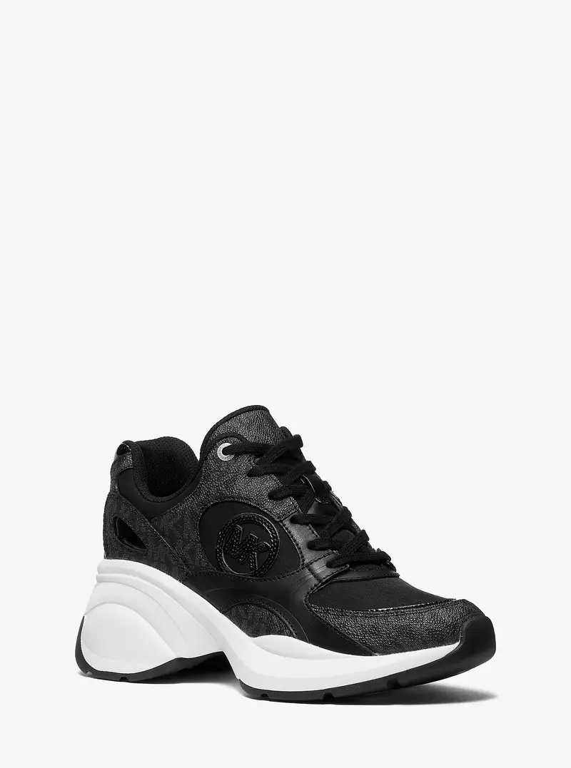 MK Sneaker Zuma con logo - Nero - Michael Kors