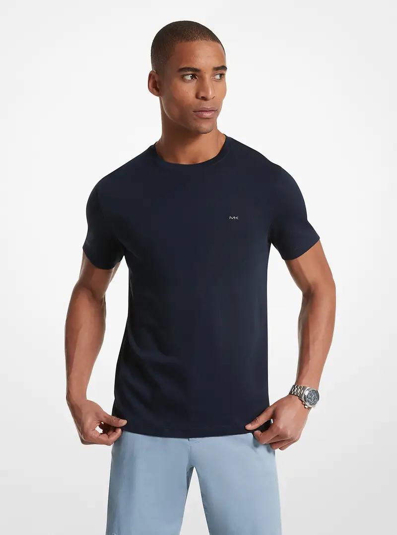 Michael Kors Mens T-shirt Blu 936211