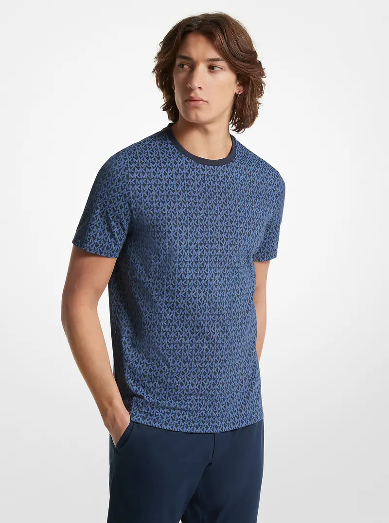 Michael Kors Mens T-shirt Blu 931551