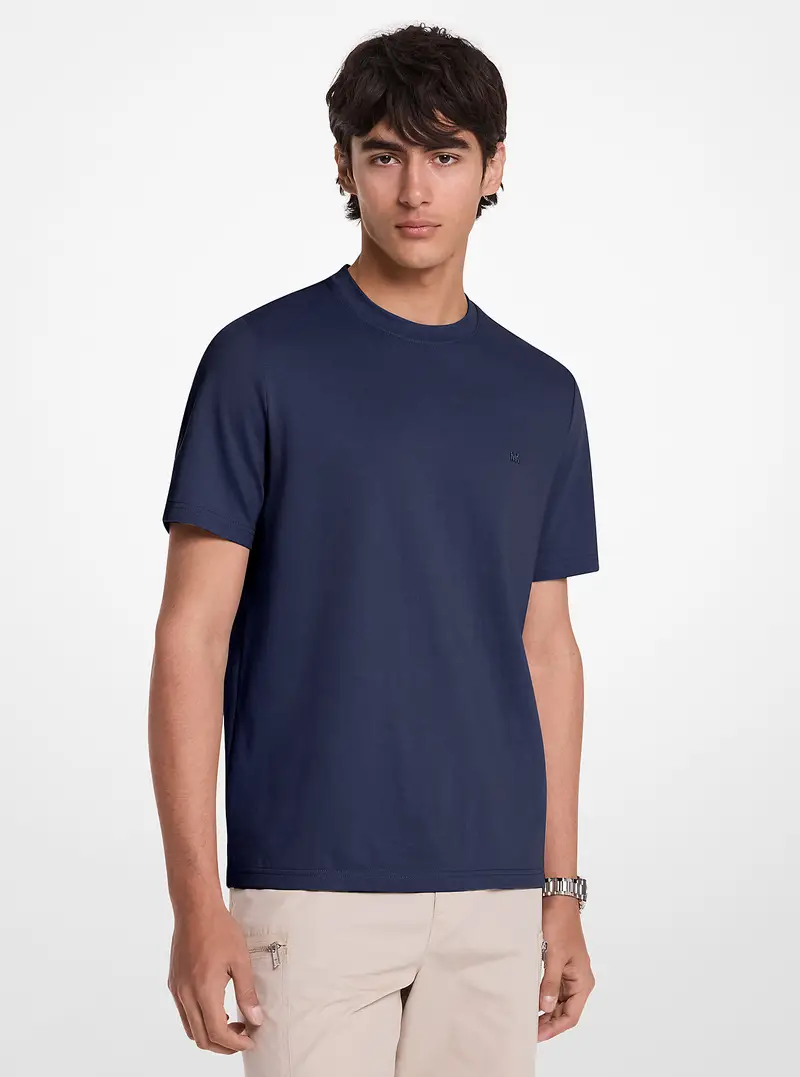 Michael Kors Mens T-shirt Blu 933324