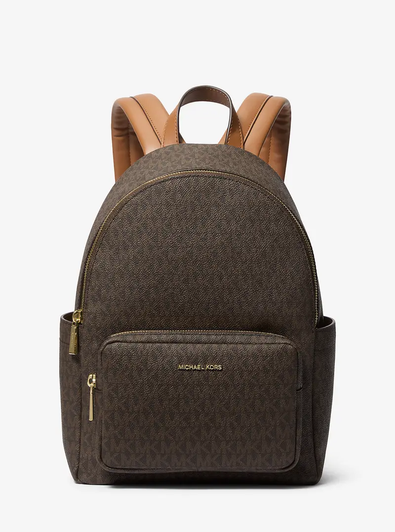 MK Zaino Tanner medio con stampa logo - Marrone - Michael Kors