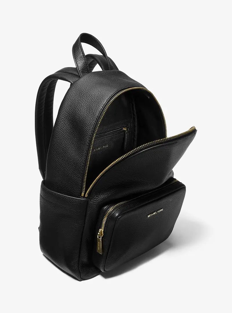 MK Zaino Tanner medio in pelle martellata - Nero - Michael Kors miniatura 2