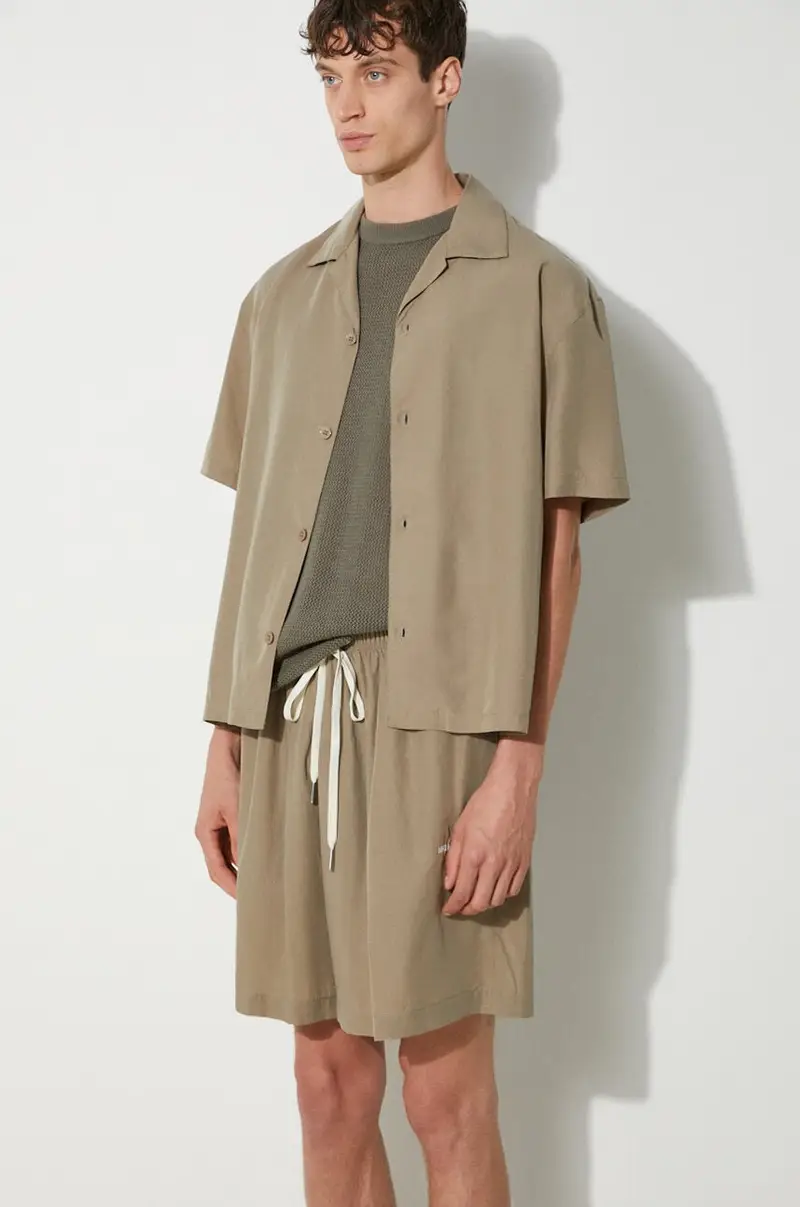 camicia Tencel Vacation Shirt uomo colore verde TENCEL.VACATION.SHIRT