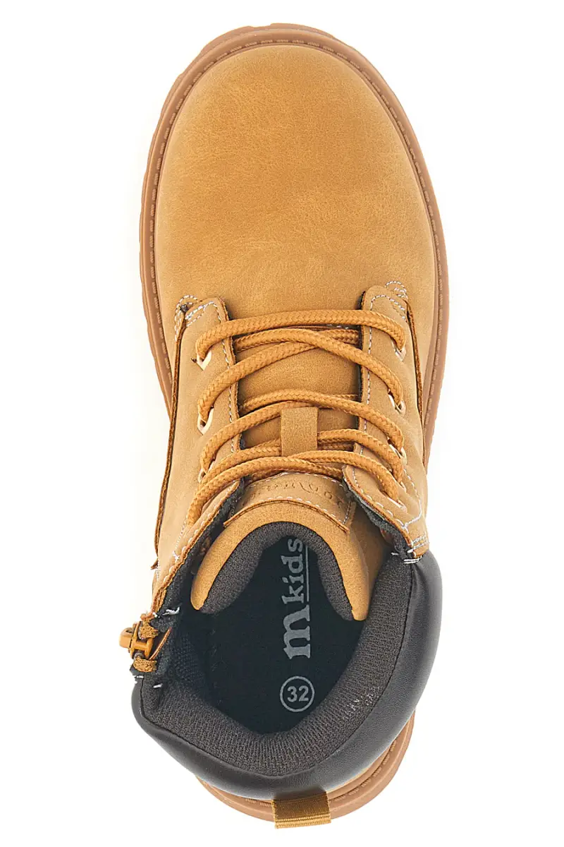 Polacchini giallo miele con zip Mkids MG25165 [GIALLO] miniatura 3