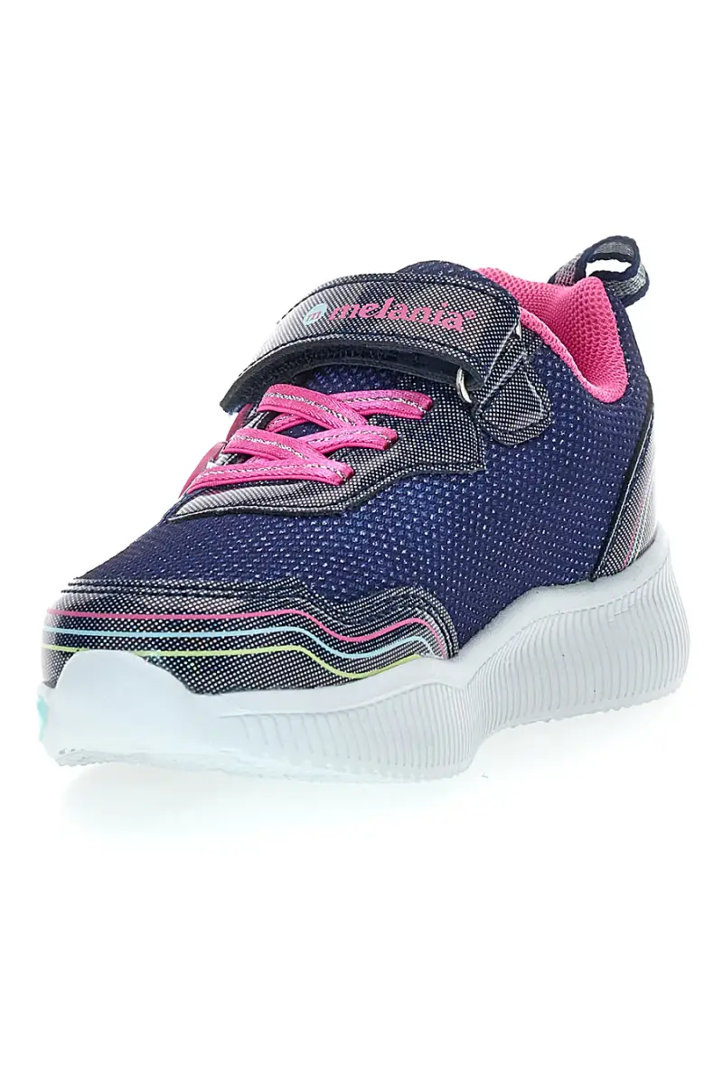 Sneakers blu con luci a LED e dettagli glitter M-Kids MG25104 [BLUE] miniatura 3