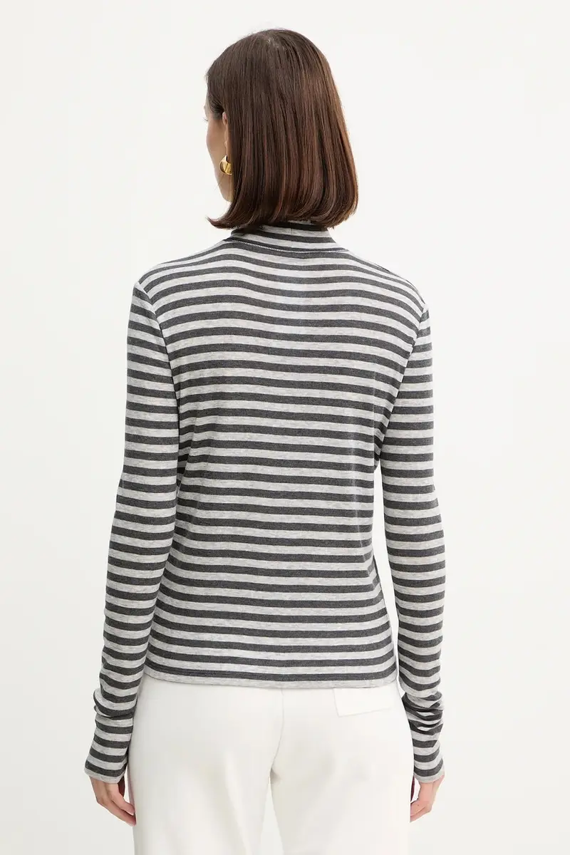 camicetta a maniche lunghe con lana BLASY colore grigio 2526946028600 miniatura 3