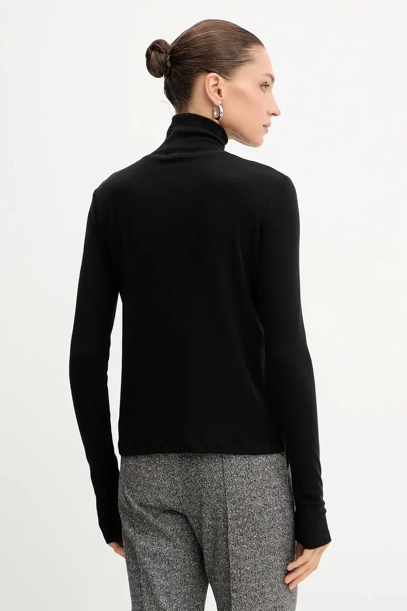 camicetta a maniche lunghe con lana BLASY colore nero 2526946028600 miniatura 3