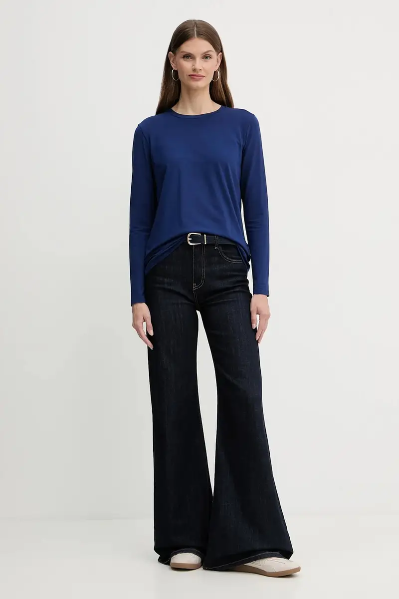 camicia a maniche lunghe CRIS colore blu 2526946057600 miniatura 2