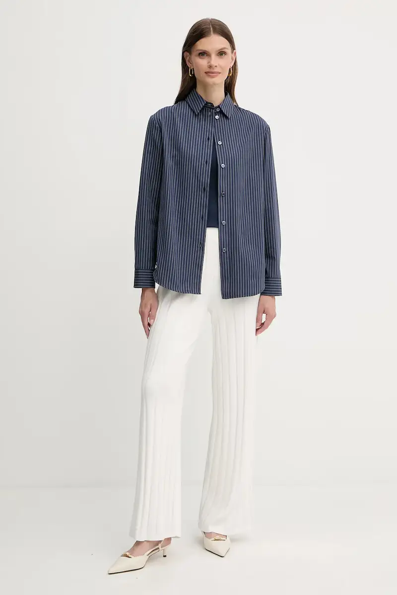 camicia in cotone EFFIGE donna colore blu navy 2526116037600 miniatura 2