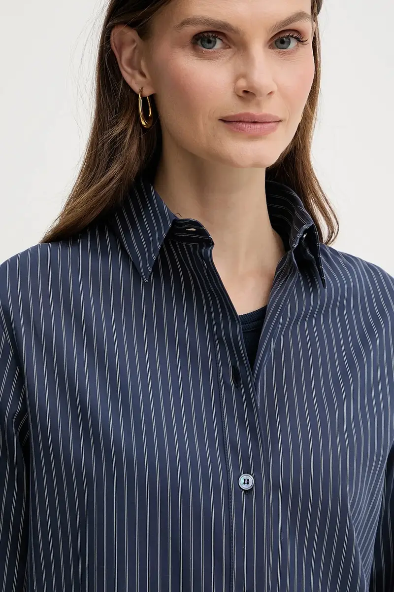 camicia in cotone EFFIGE donna colore blu navy 2526116037600 miniatura 4