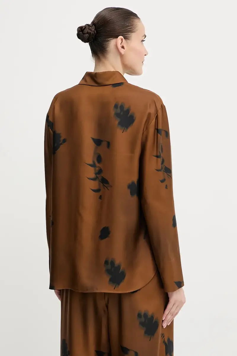 camicia in seta ERACLEA donna colore marrone 2526116057600 miniatura 2