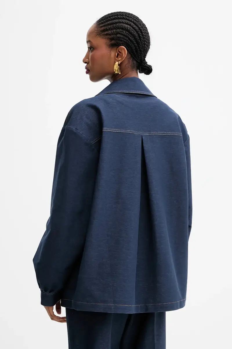 camicia ORLEANS donna colore blu navy 2526916017600 miniatura 3