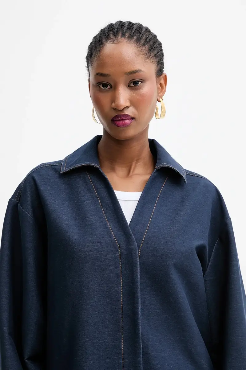 camicia ORLEANS donna colore blu navy 2526916017600 miniatura 4