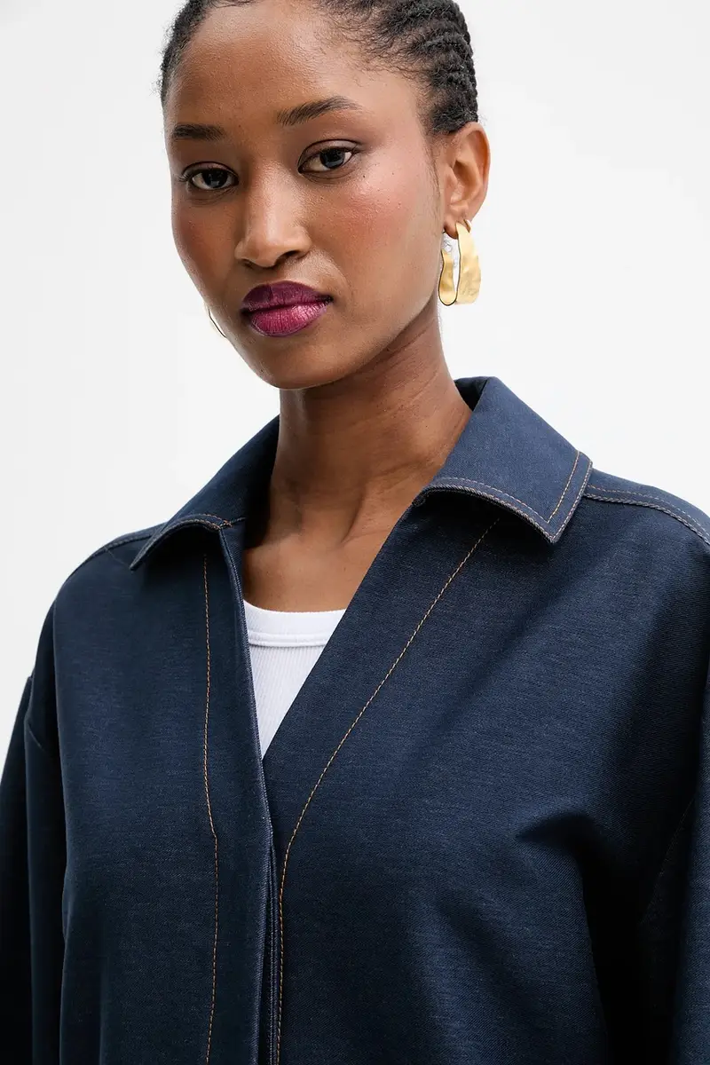 camicia ORLEANS donna colore blu navy 2526916017600 miniatura 5