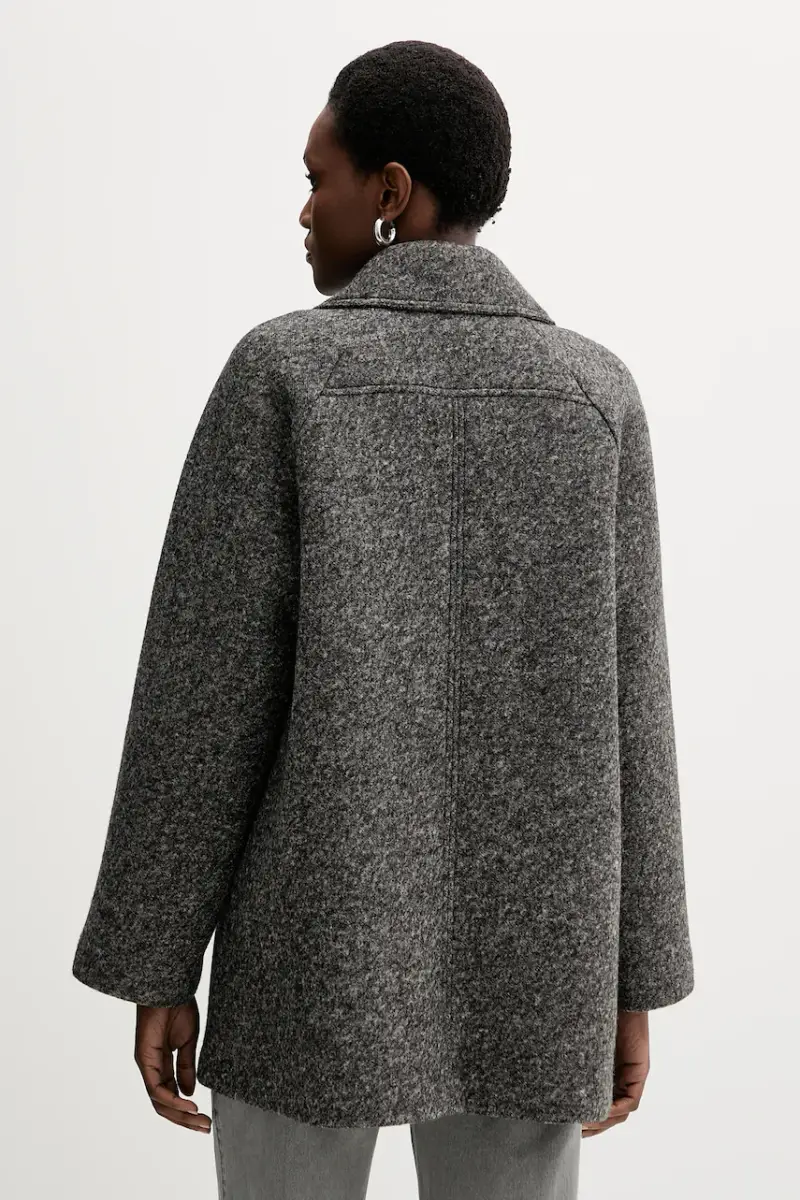 cappotto in lana OBLIQUA colore grigio 2526906018600 miniatura 3