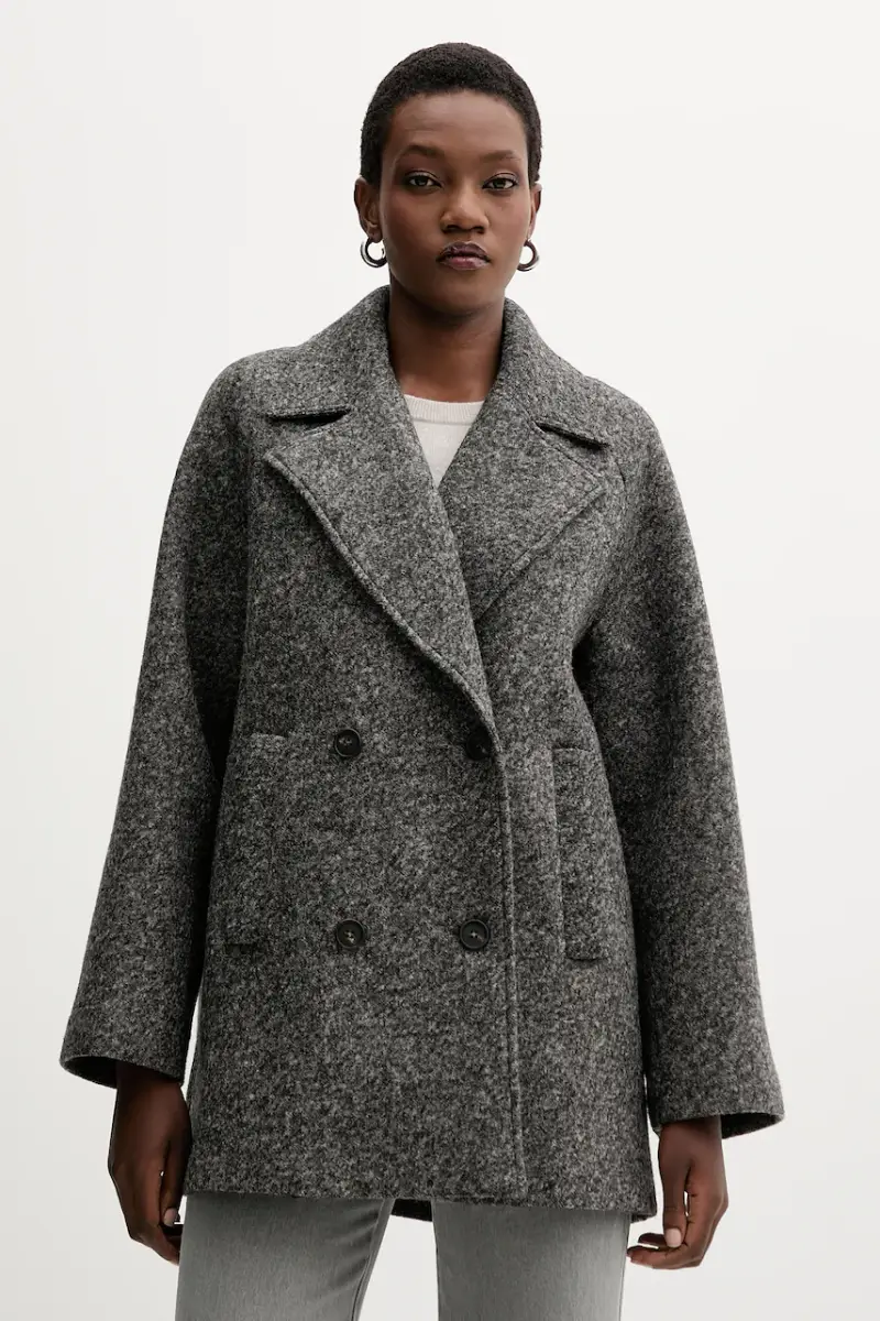 cappotto in lana OBLIQUA colore grigio 2526906018600